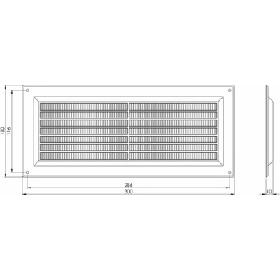 EUROPLAST VR1330 130 x 300 mm
