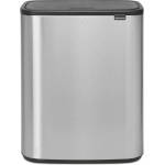 Brabantia Кош за смет Brabantia Bo Touch 60L, Matt Steel Fingerprint Proof (35948235)