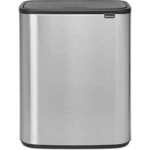 Brabantia Кош за смет Brabantia Bo Touch 60L, Matt Steel Fingerprint Proof (35948235)