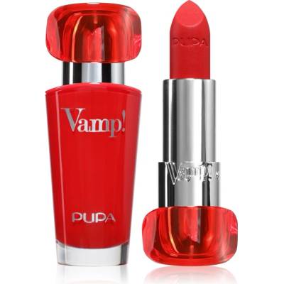 PUPA Vamp! Luminous Lipstick червило за плътни устни цвят 302 Ruby Red 3.5 гр