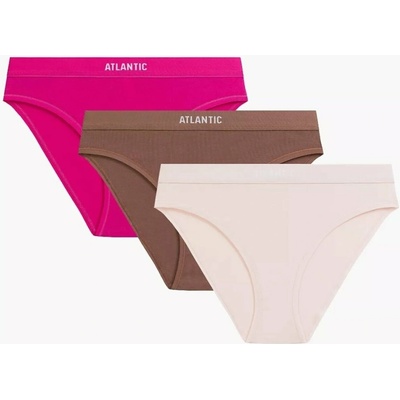Atlantic 3 PACK kalhotky 3CLP 012/L26 Ružová