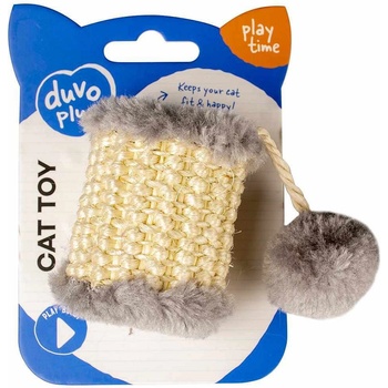 Duvoplus - Играчка за котки от плюш и сезал, 13Х5Х5 см