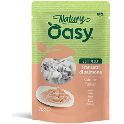 Oasy Cat Natury Soft Jelly Adult Měkké filety z lososa v želé 70 g