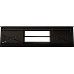 Cama meble Шкаф RTV GRANERO 200x56.7x35 черен/черен гланц (5903815007217)
