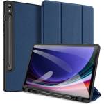 Dux Ducis Samsung Tab S10 Lite WIFI DUX DUCIS DOMO калъф с кожен ефект, активен FLIP, текстилна шарка, BLUE BREATH GP-149758 (GP-149758)