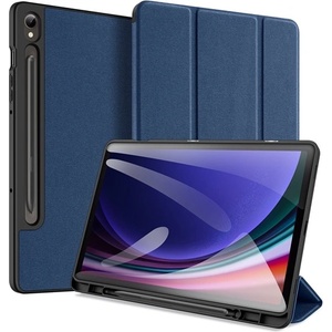Dux Ducis Samsung Tab S10 Lite WIFI DUX DUCIS DOMO калъф с кожен ефект, активен FLIP, текстилна шарка, BLUE BREATH GP-149758 (GP-149758)