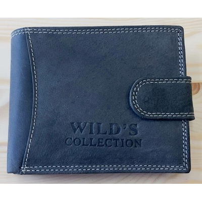 Wild´s Collection šedá pánská kožená s přezkou