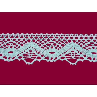 Bavlněná paličkovaná krajka2014/50mm bílá/5m – Zboží Mobilmania