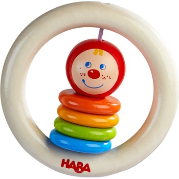HABA Дървена бебешка играчка Haba - Клоун, пъстра (304775)