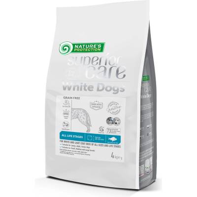 Nature's Protection Superior Care White Dogs Grain Free White Fish Всички размери и етапи от живота 4 кг