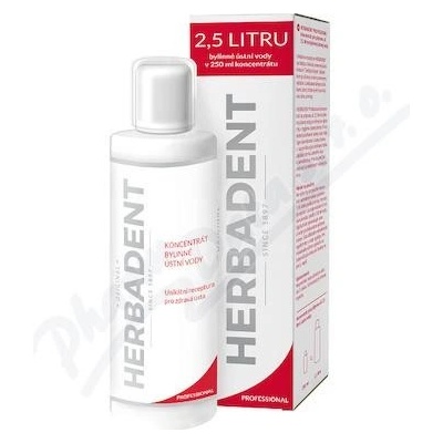 HERBADENT PROFESSIONAL koncen.bylinné ústní vody 240 ml