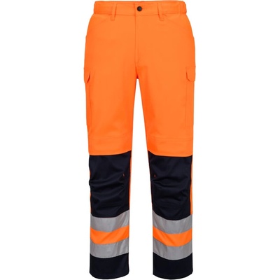 Portwest hi-vis t143 / Мъжки панталон с висока видимост - оранжев/тъмносин uk 44/eu 60 (t143onr44)