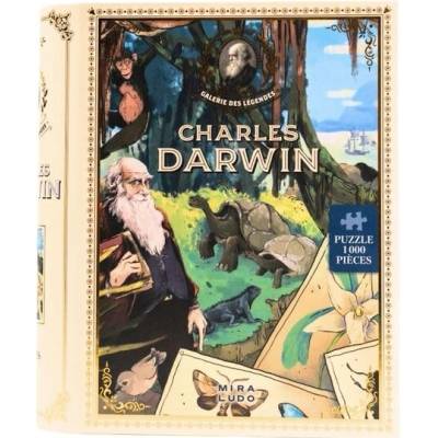 MIRALUDO Charles Darwin Kniha s plakátem 1000 dílků