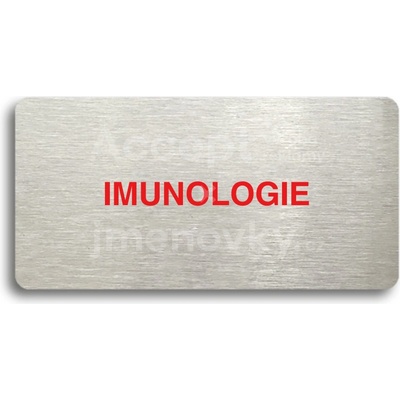 ACCEPT Piktogram IMUNOLOGIE - stříbrná tabulka - barevný tisk bez rámečku