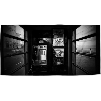 Sablio Ručník s potiskem Telefonní budka 50 x 100 cm