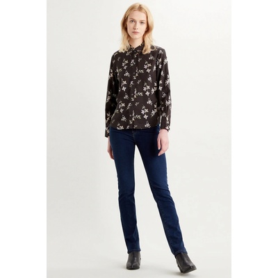 High rise straight jeans 724 modré