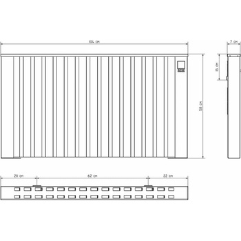 Image 1 of Tedan Акумулиращ радиатор Tedan Lamina 2300W (L2300L)
