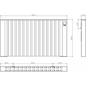 Tedan Акумулиращ радиатор Tedan Lamina 2300W (L2300L)