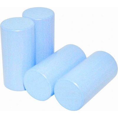 DrKO Dřevěný válec 8 cm 1ks modrá světlá