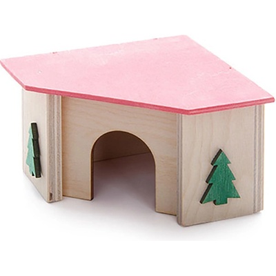 JK Animals Domek rohový pro křečky 11 x 11 x 7 cm – Zbozi.Blesk.cz