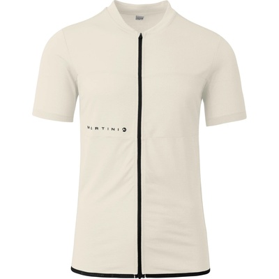 Martini Мъжка фланелка с къс ръкав за колоездене Martini Flowtrail Zip Shirt Cycling jersey - Off-White (056-3656-0211)