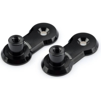 Adjustable footpegs relocation adaptors kit PUIG 3839N 40mm černý