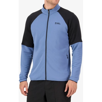 Mons Royale Quad Merino Fleece Jacket horizon blue/black
