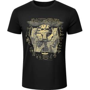Low frequency мъжка тениска Iron Maiden - Powerslave Hieroglyph Circle - LOW FREQUENCY - IM030TS