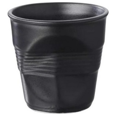 Revol Froissés pohárik čierny saténový REV 001640 80 ml