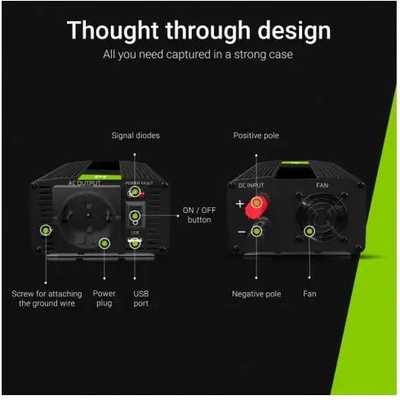 Green Cell Инвертор green cell, 24/220v, dc/ac, 1500w/3000w, Модифицирана синусоида (inv24)