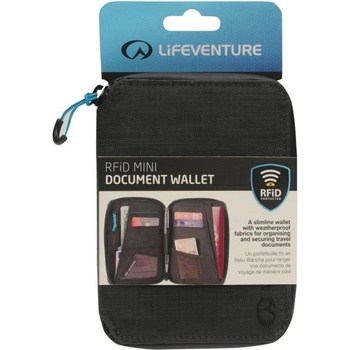 Life Venture RFID Mini Document Wallet Black