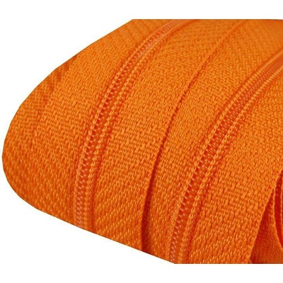 Zip spirálový 3 mm metráž pro jezdce typu POL 158 oranžová