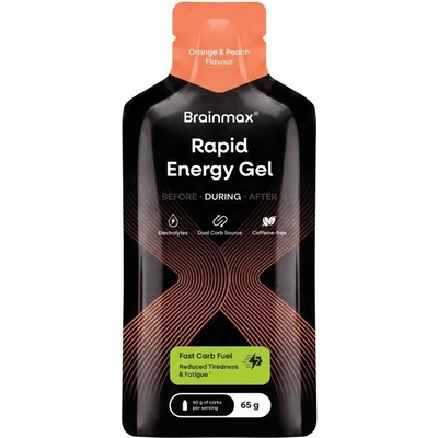 BrainMax Rapid Energy Gel 65 g Orange & Peach