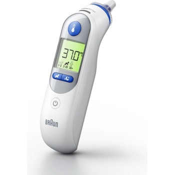 Braun Braun Thermoscan 7+ Plus IRT6525 Контактен термометър, за ухо, с бутони, за тяло, °C, бял (IRT6525)