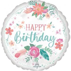 Anagram Фолиев балон „Free Spirit Birthday, 43 см (4304801)