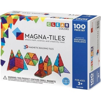 Magna-Tiles 100 Clear průhledná