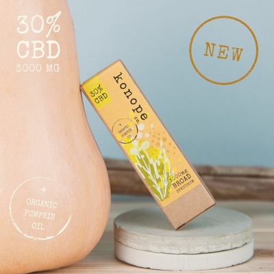 Konope Co. 30% + Organický tekvicový olej 10 ml