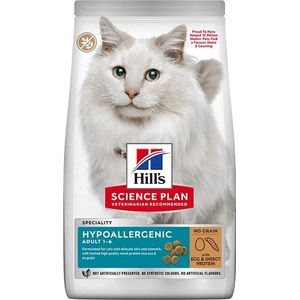 HILL'S Hill s Science Plan Хипоалергенен за котки с яйца и насекомо протеин 1, 5 кг
