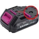 Extol ВИД ЗАМЯНА НА БАТЕРИЯ 12V Li-ion, за машина 402401 и зарядно устройство 402400A, 2 SARU+1 PACK; 1300mAh, време за зареждане: 4, 5 ч