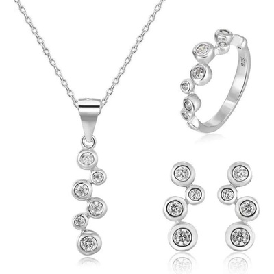 Silenti Jewelry Сребърен комплект "Астрология" - 10 - 62 мм (19.7мм диам. )