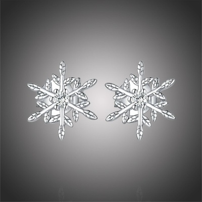 Grace Silver Jewellery stříbrné se zirkony Winter Romance E-BSE424 stříbrná