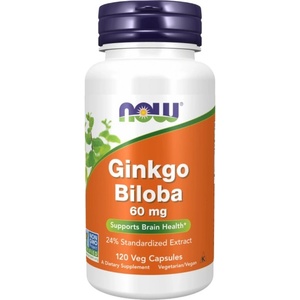 NOW Ginkgo Biloba 60 mg [120 капсули]