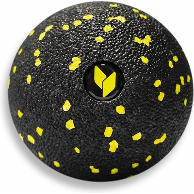 yellowSPORT Masážna loptička 8 cm čierno/žltá