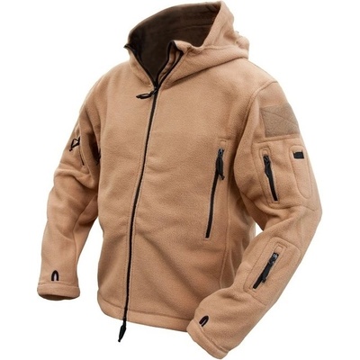 Mikina Kombat fleece Recon s kapucí coyote