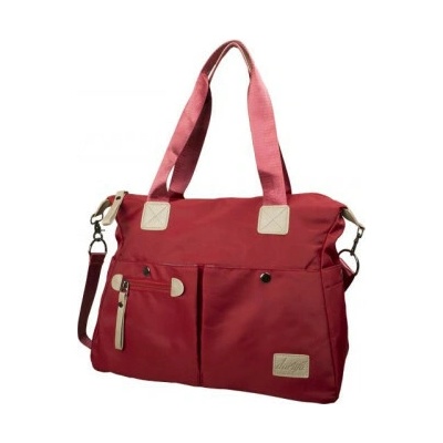 Velká elegantní taška přes rameno dariya 40x30x16cm vínová