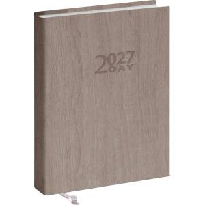 REALSYSTEM Джобен календар REALSYSTEM 2 Day B/6, двудневен, вертикален, бял, плосък, Drapp 2027 (5441-07)