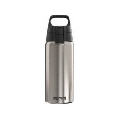 SIGG - Insulated drinking bottle - Thermos bottle Shield Therm One Brushed - carbonated drinks - leak-proof - dishwasher safe - BPA-free - 90% recycled stainless steel - silver - 0.5L - 6217.80