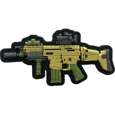 WARAGOD Nášivka Scar-H 3D GUN 10.5x5cm