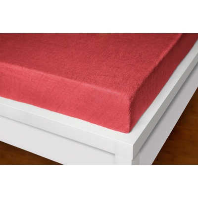 Innova Prostěradlo froté Exclusive červené 90x200