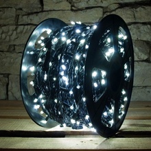 DecoLED DecoLED LED svetelná reťaz FLASH 100 m ľadovo biela 600 diód IP67